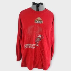 Lee Sport Ohio State Buckeye Football Shirt Mens 2X National Championship VTGY2K